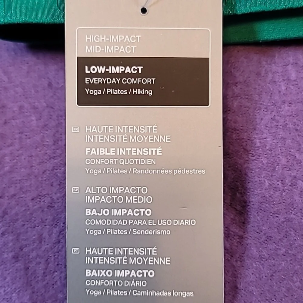 0728. NWTs ~ Under Armour ~ Low Impact ~ Yoga- Pilates-Hiking ~ Removable Pads~ - Picture 6 of 11